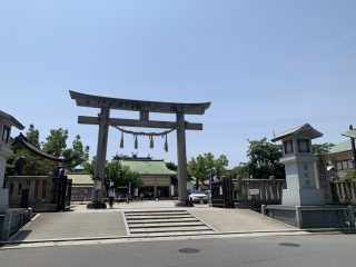 お玉茶屋で唐衣と生國魂神社で八十島太鼓