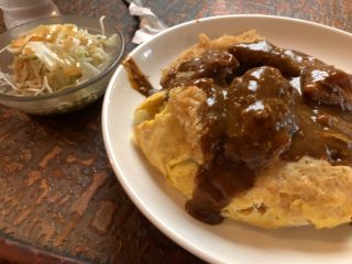 カレンでオムカツカレー